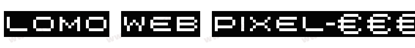 lomo web pixel字体转换